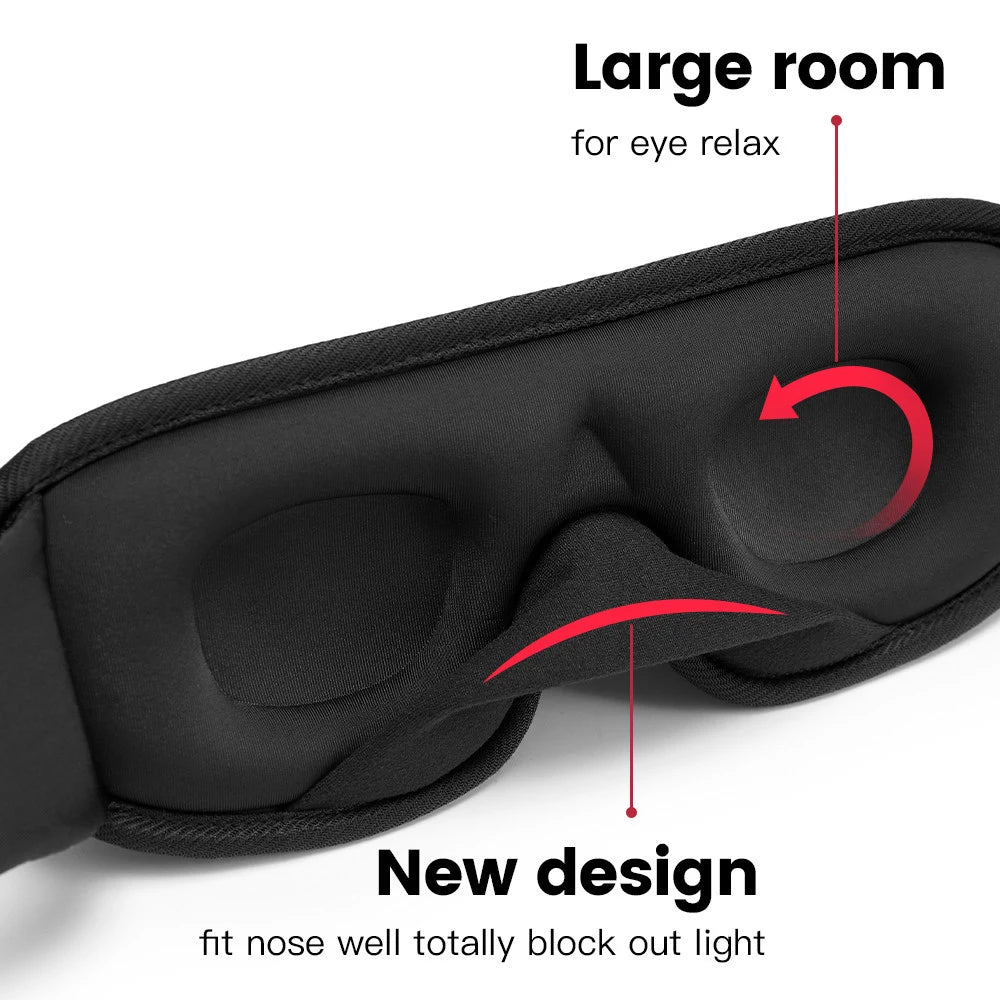 3D Breathable Sleeping Eye Mask Blocking Out Light