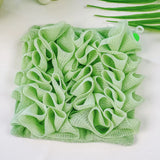 2-In-1 Bath Ball Towel Loofah With Drawstring Closure