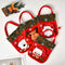 Printed Linen Christmas Candy, Baking Or Gift Bag.