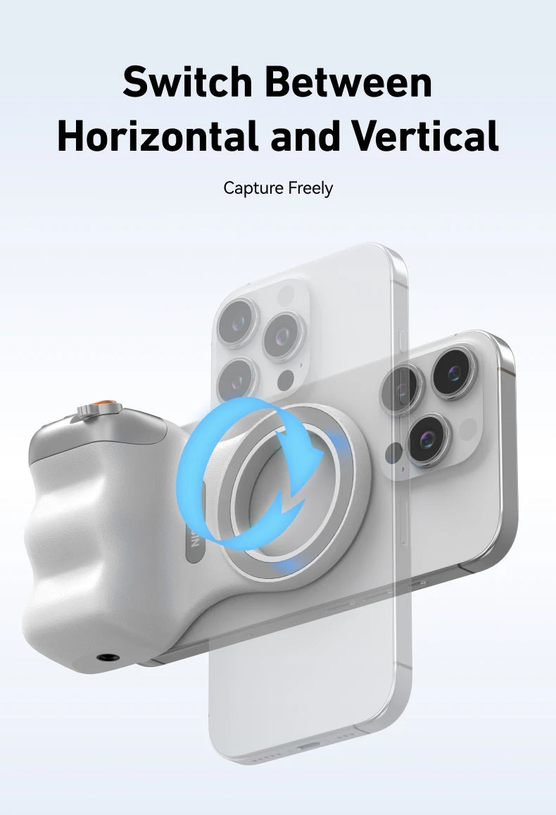 TELESIN Magnetic Phone Camera Holder With Remote Control For iPhone And Samsung