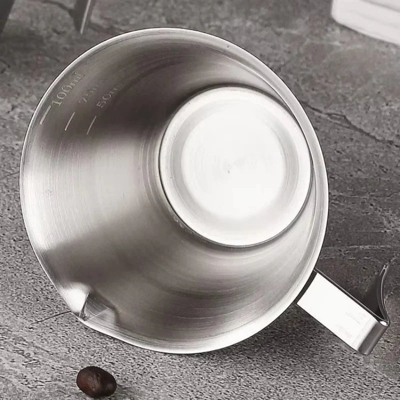 Stainless Steel with Measurement Espresso Extraction Cup