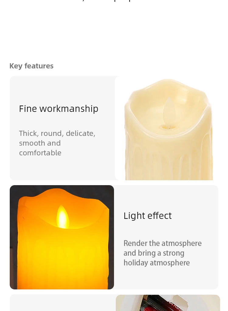 1 Pc Plastic Electronic Candle Lights