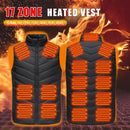 Men's and Women's USB Heated Thermal Vest. Sizes S to 6XL and Up to 17 Heating Zones.