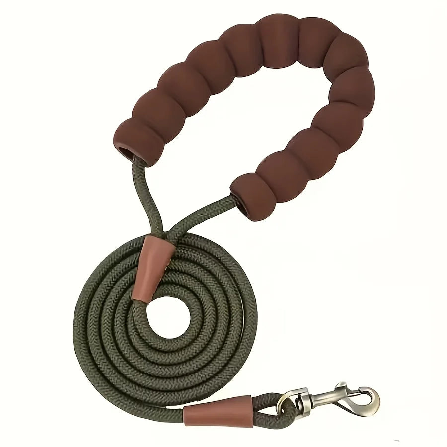 Heavy Duty Durable Rope Leash With Soft Handle for Small, Medium Pets