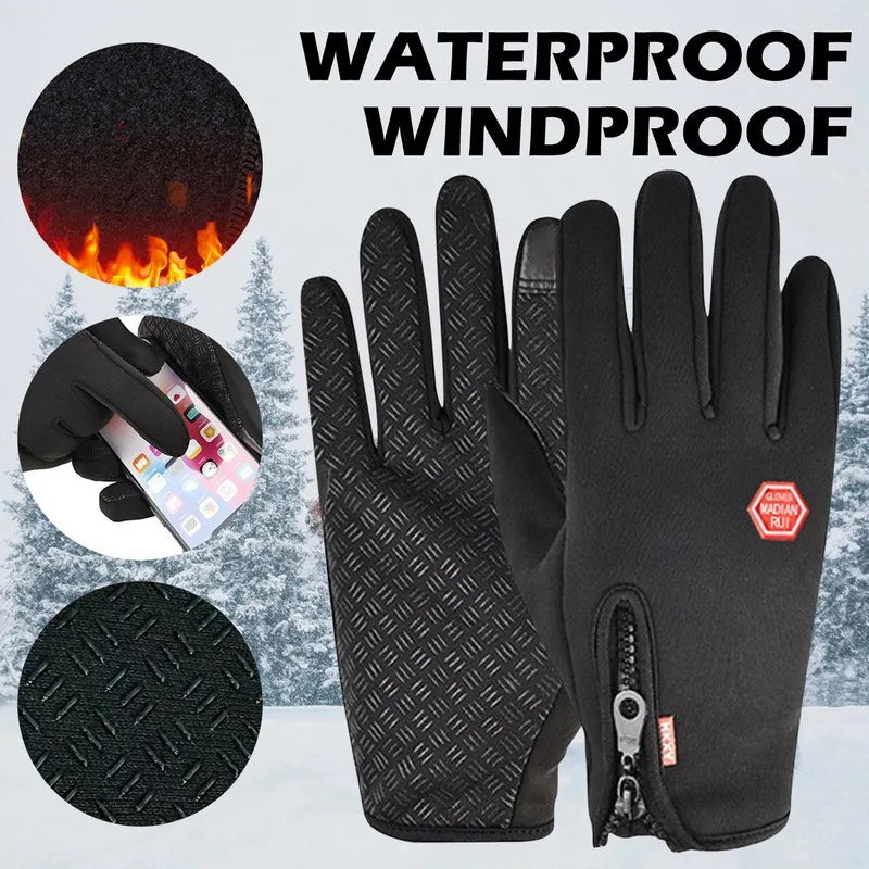 Winter Gloves With Touchscreen, Non-slip And Waterproof for Men And Women.