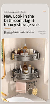 Wall Mounted Triangle/Rectangle Suction Cup Shelf Great For Showers Or Kitchens