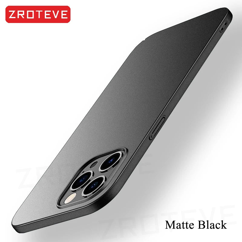 ZROTEVE Luxury Slim Matte Hard PC Cover For iPhone 16 Pro Max 16 15 14 11 12  iPhone 15 Plus Phone Case