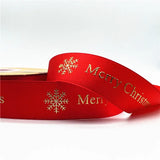 5yards Of 1inch(25mm) Christmas Polyester Ribbon.