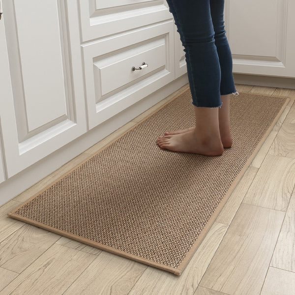 Linen Weave Durable Anti-slip Floor Mat.