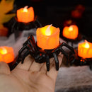 LED/Battery Halloween Plastic Spider Candle Light Decoration.