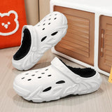 Women And Men's Warm Plush Clogs