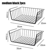 Multifunctional Iron bottom hanging Storage basket