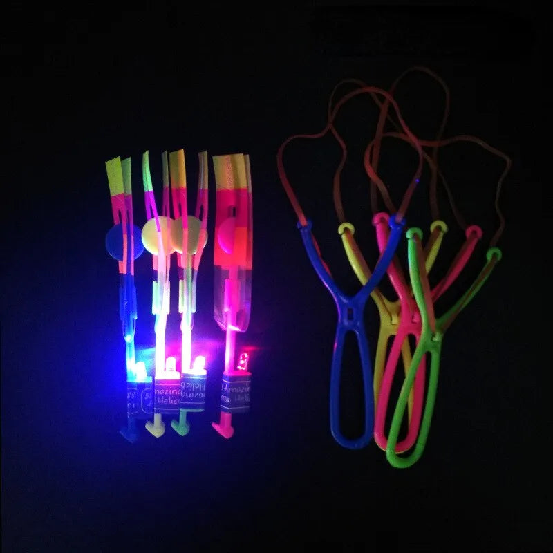 10pcs LED Medium Sized Flying Arrow Slingshot