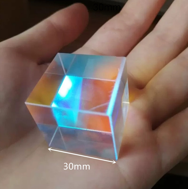 Crystal magic Color Cube Prism 30 50 60 40mm.