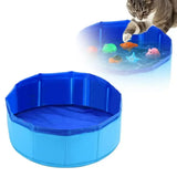 Foldable Pet Pool With Toys