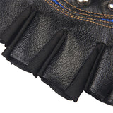 men and women's PU leather fingerless gloves