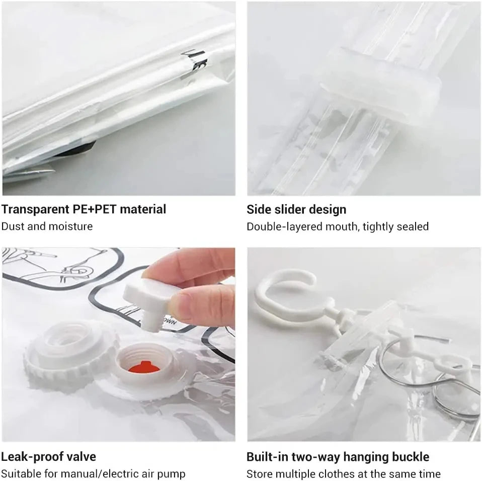 Hanging Vacuum Seal Storage Closet Organizer