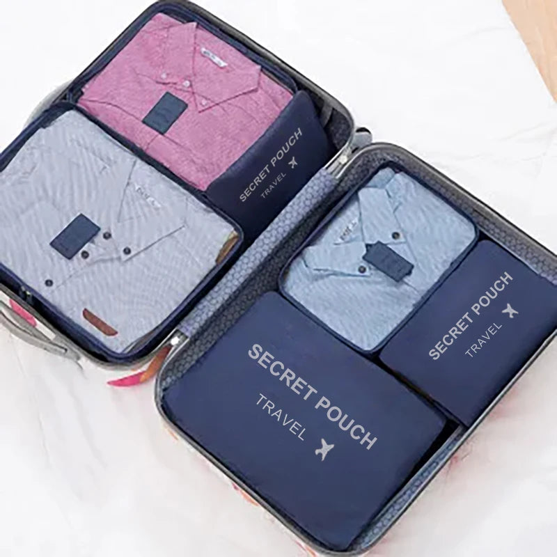 Men And Women's 6pcs Multifunction Waterproof Packing Cubes