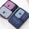 Men And Women's 6pcs Multifunction Waterproof Packing Cubes