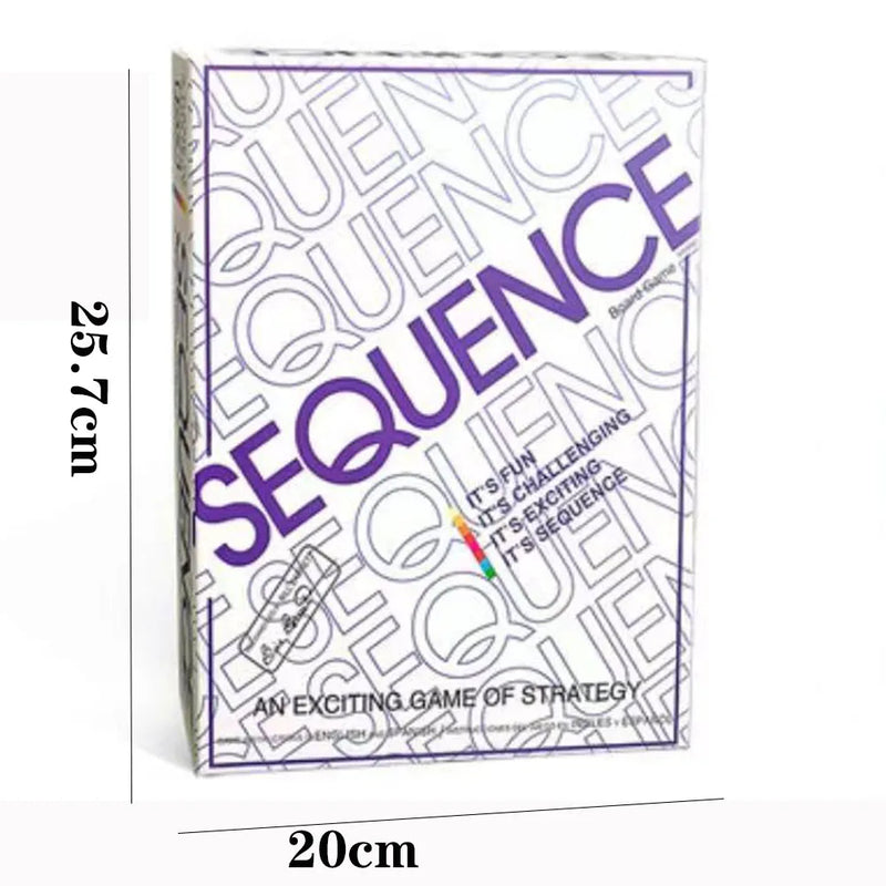 English Sequence Card Game