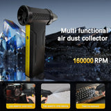 160000RPM Industrial Mini Turbo Jet Fan With 60M/S 10000MAH For Home Ducts