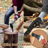 Tungsten Diamond Ceramic Sharpening Stone For Knives Scissors OR  Gardening Shears