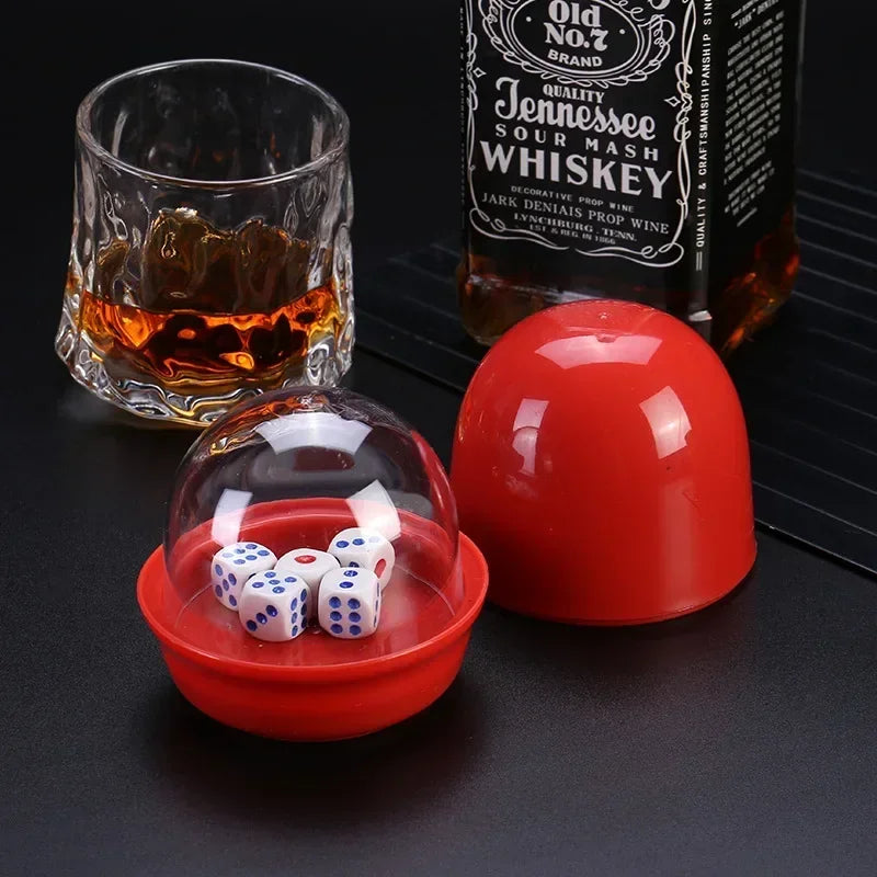 5pc Enclosed Dice Cup