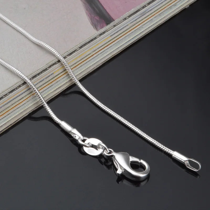 Men Or Women's 1MM 925 Sterling Silver Snake Chain