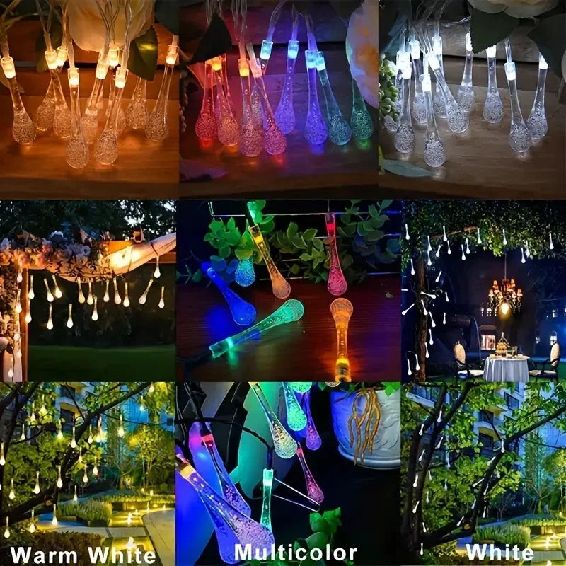Outdoor Solar Teardrop 8 Mode Lights