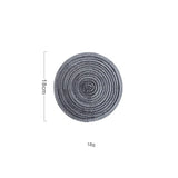 6pcs Round Woven Anti Slip Placemats Or Coasters