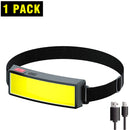 USB Rechargeable LED Head Lamp with built-in 1200mah battery .