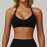 Women's Anti-Sweat Push Up Cross Shoulder Sports Bra