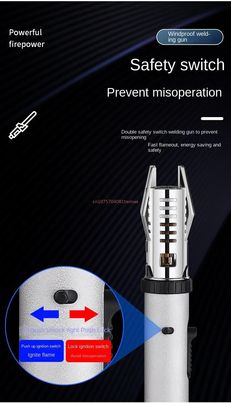 Metal Outdoor Windproof Butane 360° Lightsaber