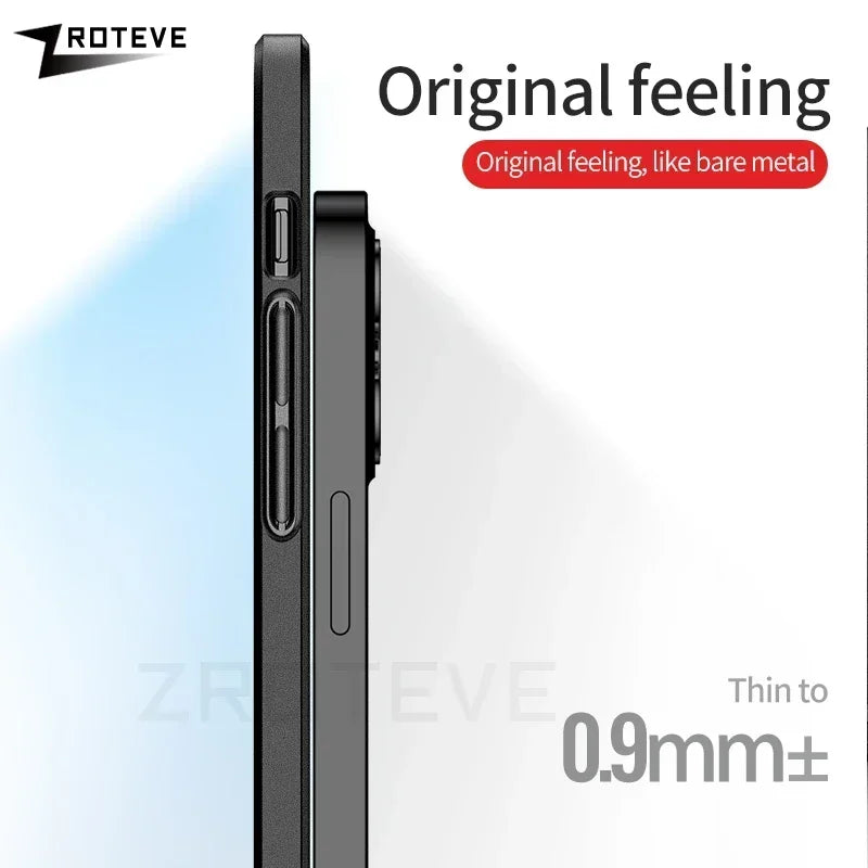 ZROTEVE Luxury Slim Matte Hard PC Cover For iPhone 16 Pro Max 16 15 14 11 12  iPhone 15 Plus Phone Case