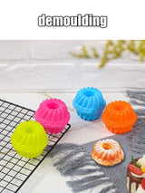 6PCS Silicone High Temperature Easy To Release Baking Cake Molds