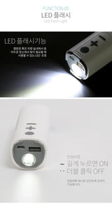5in1 Portable Handheld USB Multi-Function/Bluetooth Fan With Power Bank