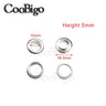 100/Set Metal Eyelet Grommet Rings Sizes 2mm 3mm 4mm 5mm 6mm 8mm 10mm 12mm 14mm 17mm