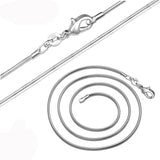 Men Or Women's 1MM 925 Sterling Silver Snake Chain