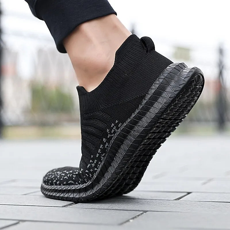 Men's Breathable Slip On Walking Sneakers.