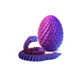 3D Printing Moveable Rotating Action Figure Snake Egg For Stress Relief