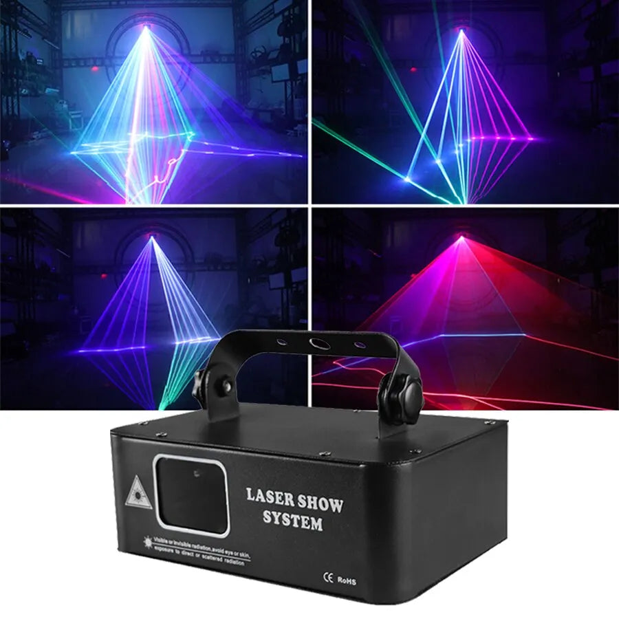 RGB 500MW  Laser Beam Light Projector DMX For Dance Parties