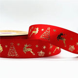 5yards Of 1inch(25mm) Christmas Polyester Ribbon.