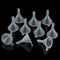 10/1PCS Mini Plastic Clear Small Mouth Liquid Funnel