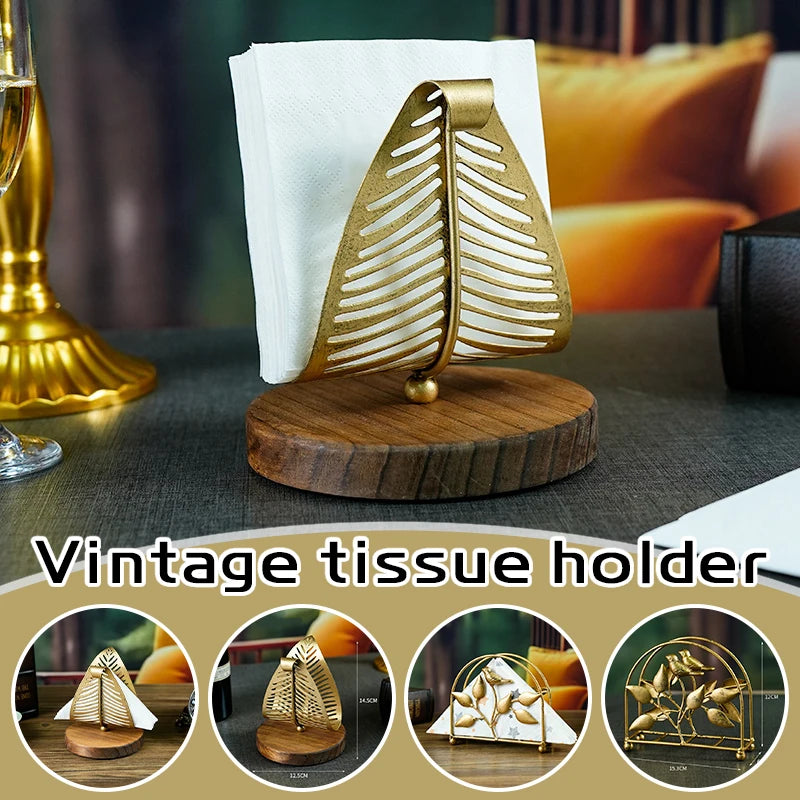 Wrought Iron  Antique Style Napkin Holder