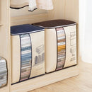 1Pc Fabric Storage Bag With Clear Window For All Household Items.