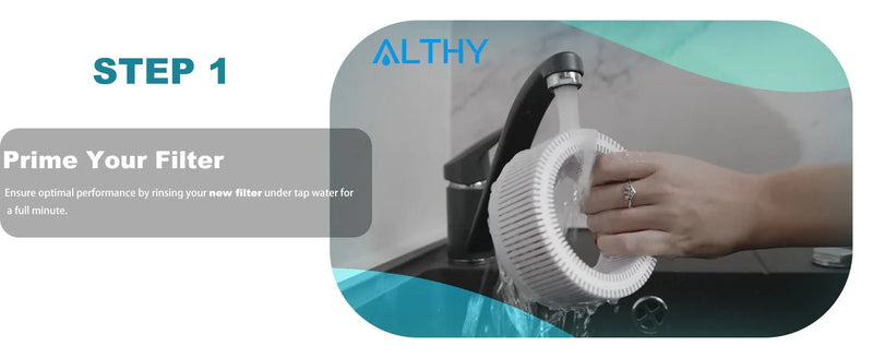 ALTHY Hydrogen Purified Water PH Levels /Calcium Sulfite replacement filter