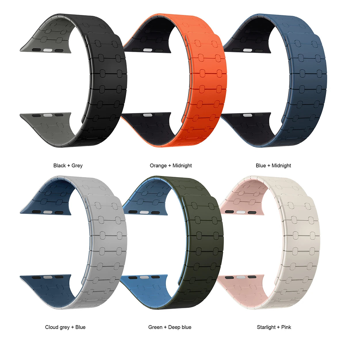 Silicone Magnetic Strap for Apple Watch Band Ultra 2 49mm 44mm 40mm 42mm 41mm 45mm Bracelet For Watch Series 9 8 7 6 SE 5 4 Correa