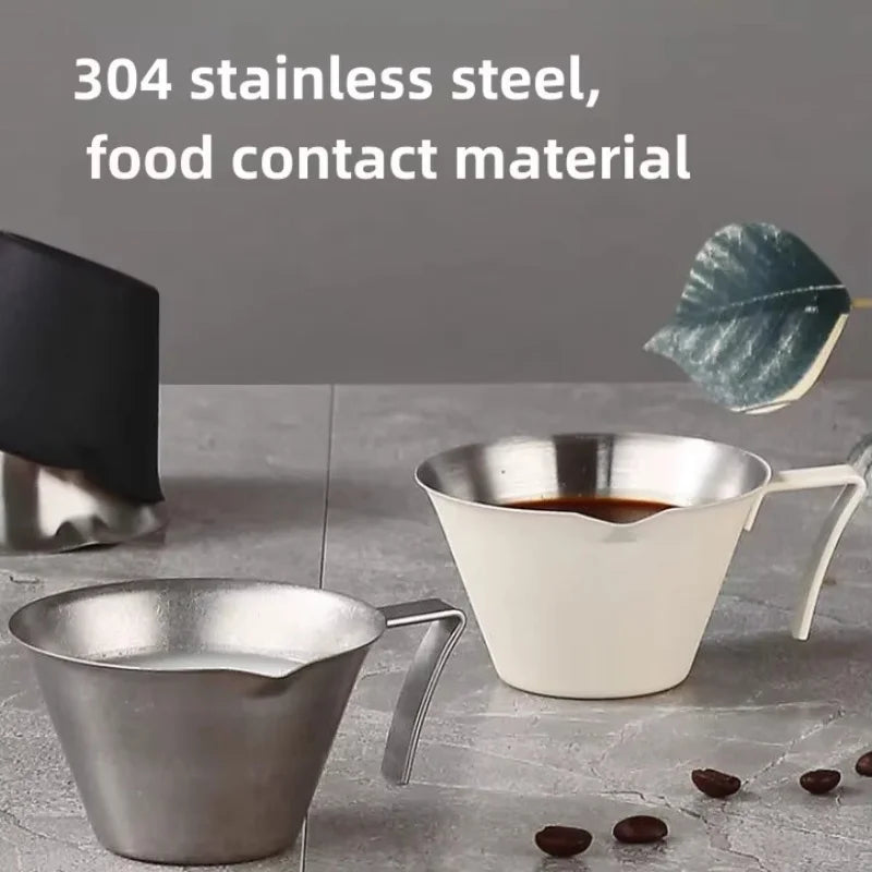Stainless Steel with Measurement Espresso Extraction Cup