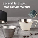 Stainless Steel with Measurement Espresso Extraction Cup