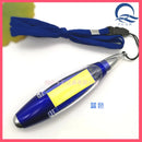 Multifunctional  LED Light Ballpoint Pens With Sticky Notes And Rope To Hang Around Your Neck